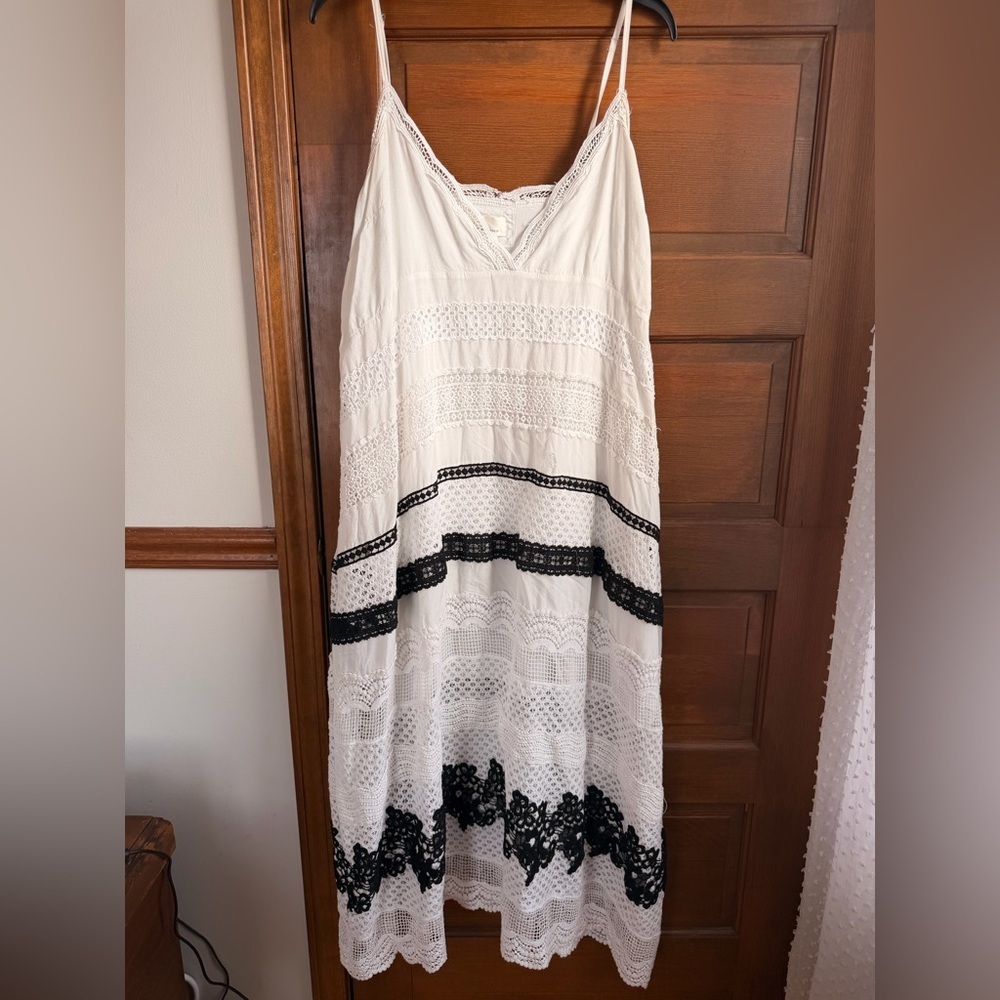 Anthropologie Crochet Maxi Dress